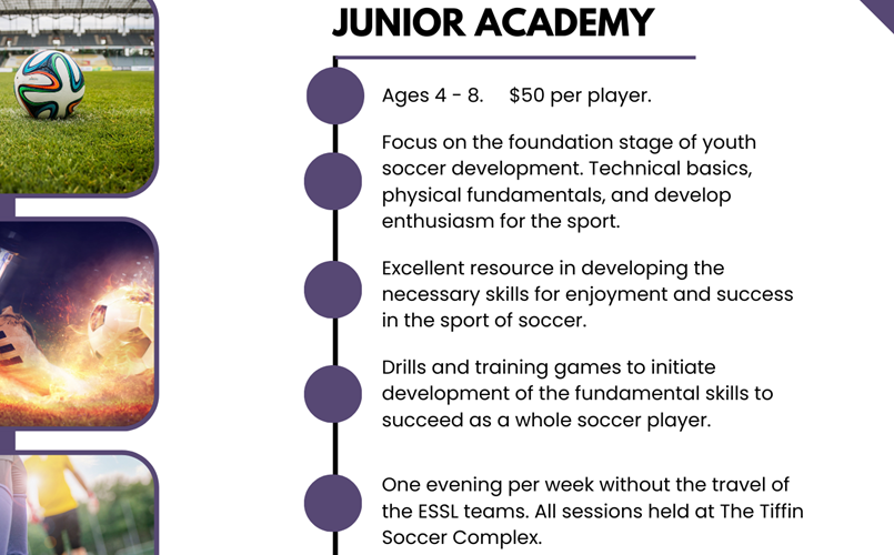 TSC presents Jr. Academy (ages 4-8)
